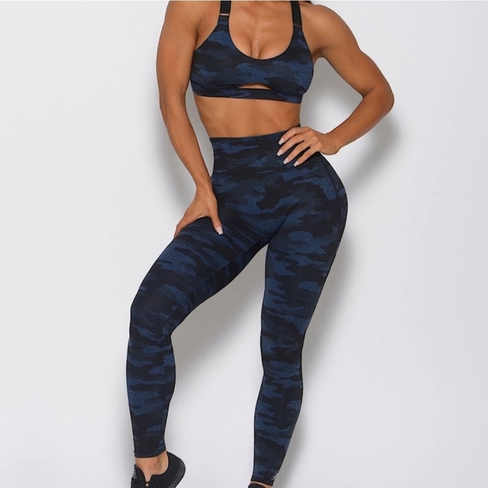Bombshell Sportswear Navy Camo Leggings